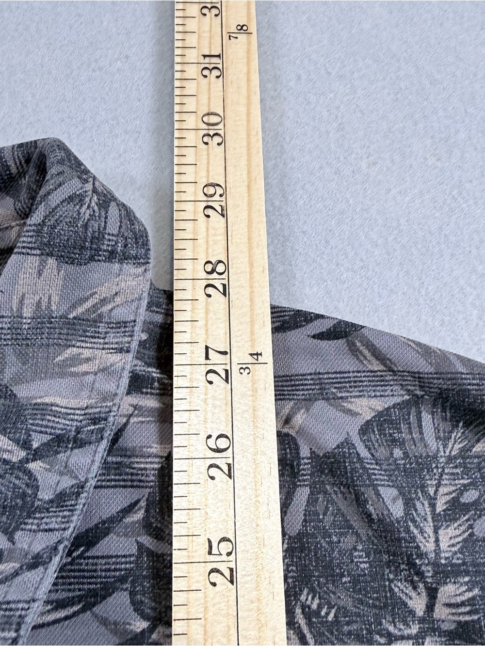 TravisMathew Tropical Palm Leaf Print Polo Gray Size L - Picture 4 of 8
